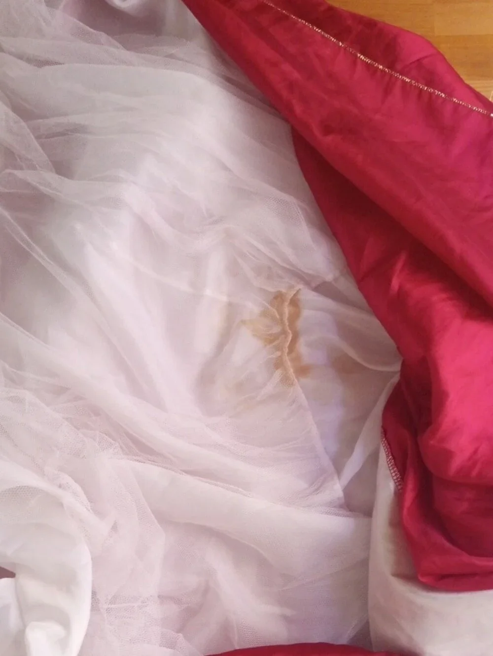 Red Velvet Princess Dress with Gold Trim